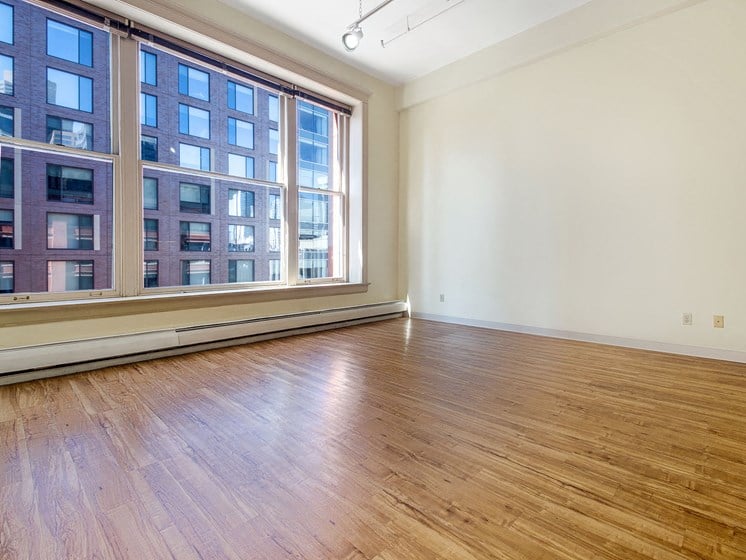 Denver Building Housing Unfurnished Apartment with Large Windows
